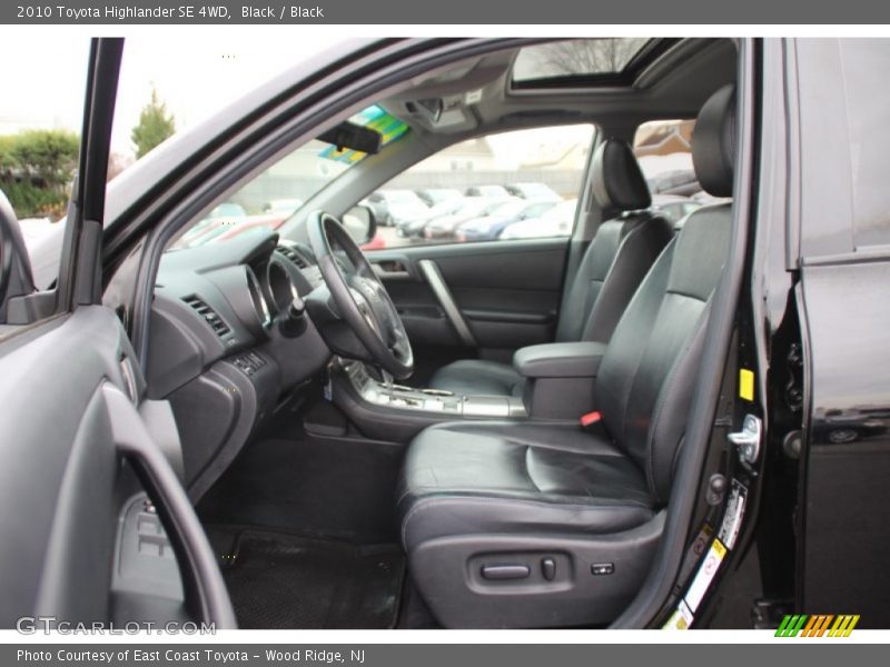 Black / Black 2010 Toyota Highlander SE 4WD