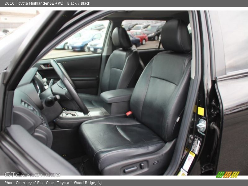 Black / Black 2010 Toyota Highlander SE 4WD
