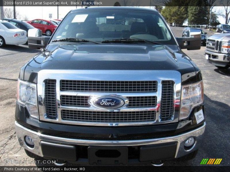 Black / Black/Black 2009 Ford F150 Lariat SuperCab 4x4