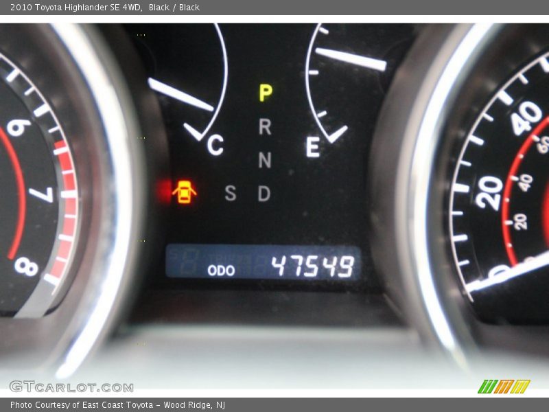 Black / Black 2010 Toyota Highlander SE 4WD
