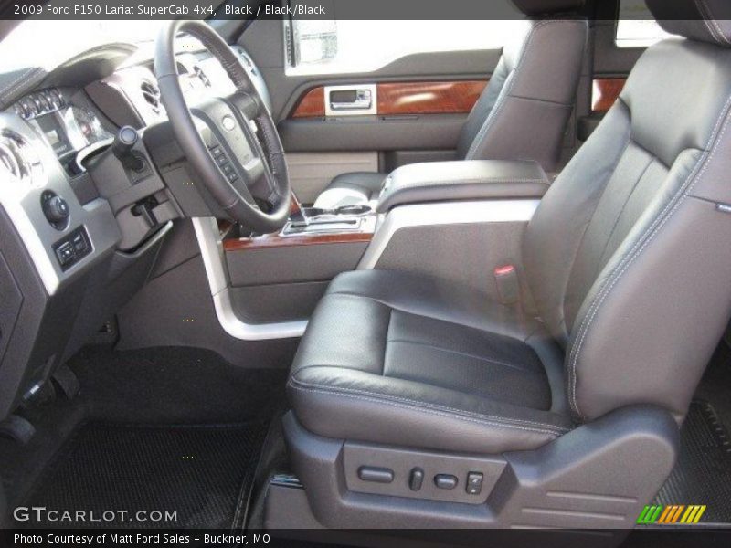 Black / Black/Black 2009 Ford F150 Lariat SuperCab 4x4
