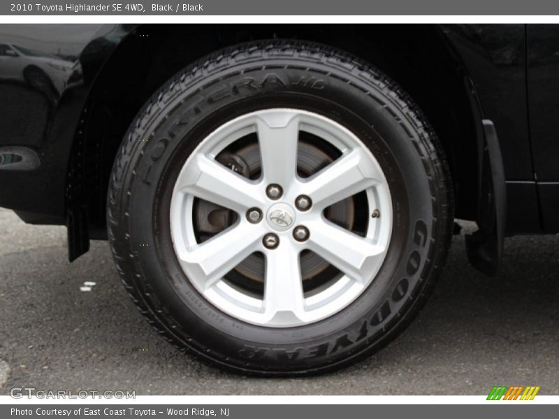Black / Black 2010 Toyota Highlander SE 4WD
