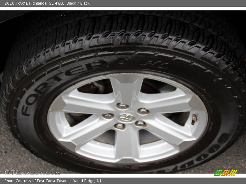 Black / Black 2010 Toyota Highlander SE 4WD