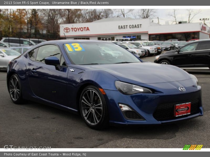 Ultramarine Blue / Black/Red Accents 2013 Scion FR-S Sport Coupe