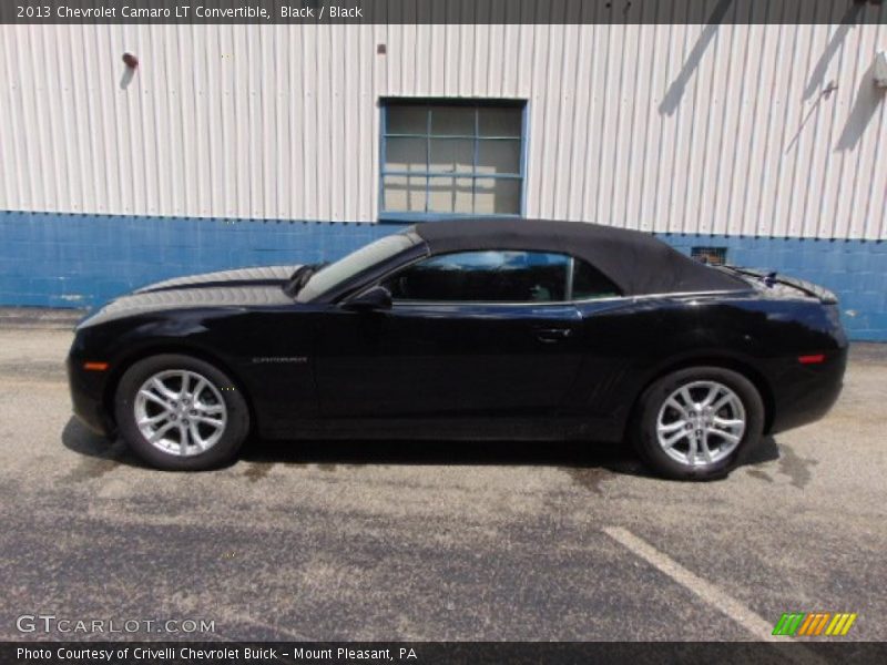 Black / Black 2013 Chevrolet Camaro LT Convertible
