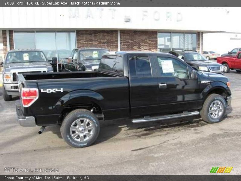 Black / Stone/Medium Stone 2009 Ford F150 XLT SuperCab 4x4
