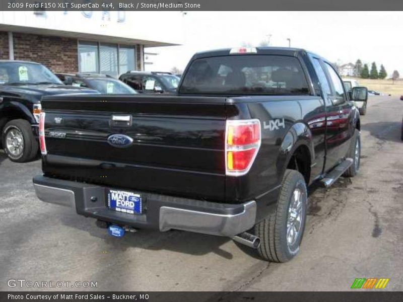 Black / Stone/Medium Stone 2009 Ford F150 XLT SuperCab 4x4
