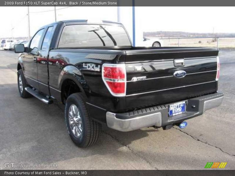 Black / Stone/Medium Stone 2009 Ford F150 XLT SuperCab 4x4