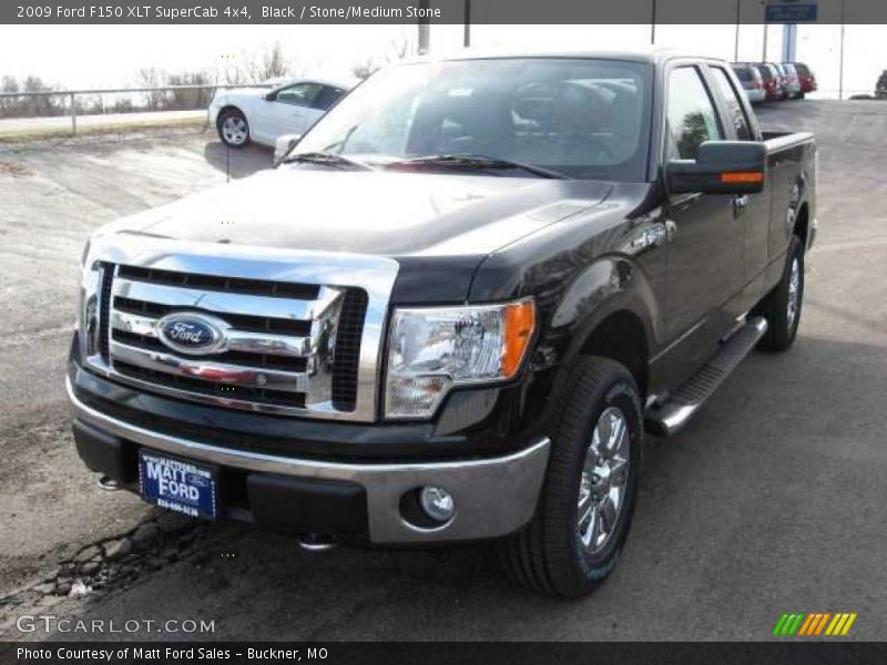 Black / Stone/Medium Stone 2009 Ford F150 XLT SuperCab 4x4