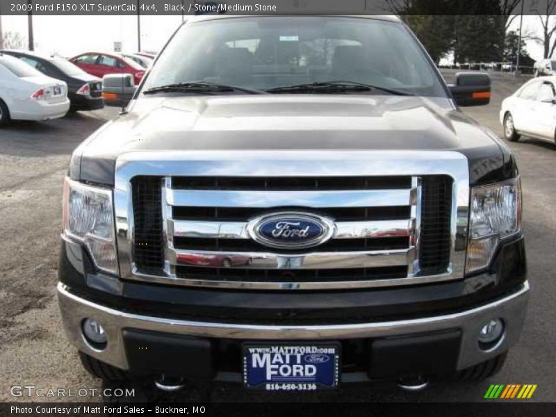 Black / Stone/Medium Stone 2009 Ford F150 XLT SuperCab 4x4