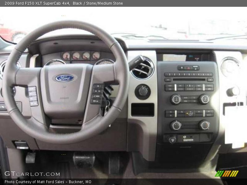 Black / Stone/Medium Stone 2009 Ford F150 XLT SuperCab 4x4