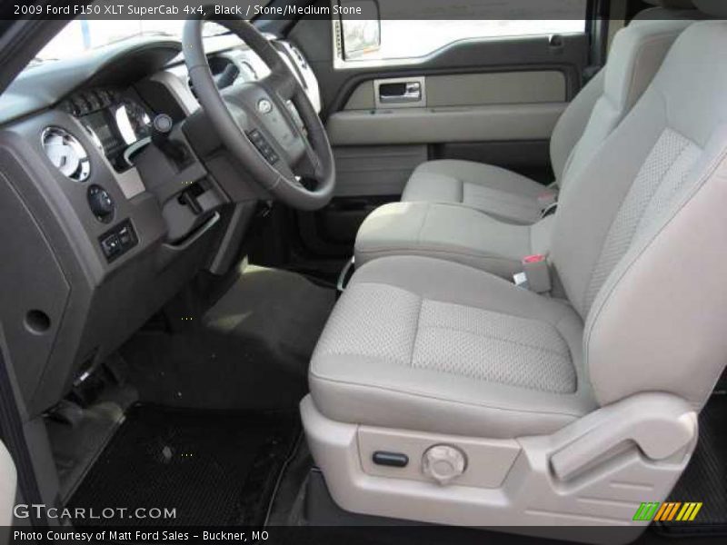 Black / Stone/Medium Stone 2009 Ford F150 XLT SuperCab 4x4