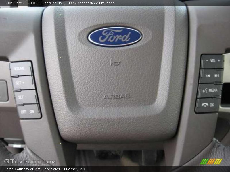 Black / Stone/Medium Stone 2009 Ford F150 XLT SuperCab 4x4