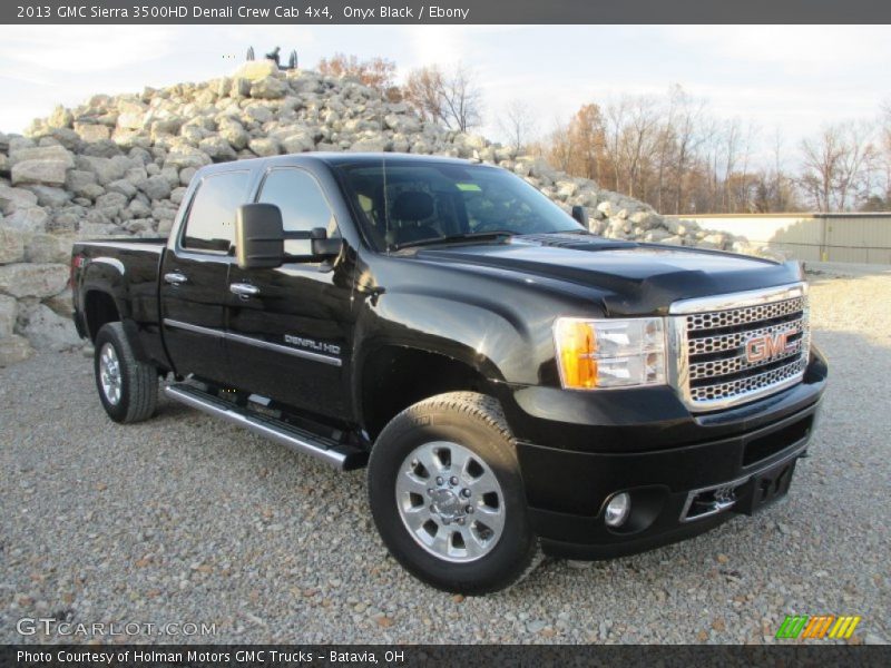 Onyx Black / Ebony 2013 GMC Sierra 3500HD Denali Crew Cab 4x4