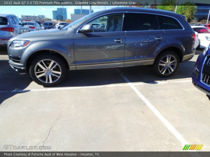 Graphite Gray Metallic / Limestone Gray 2015 Audi Q7 3.0 TDI Premium Plus quattro