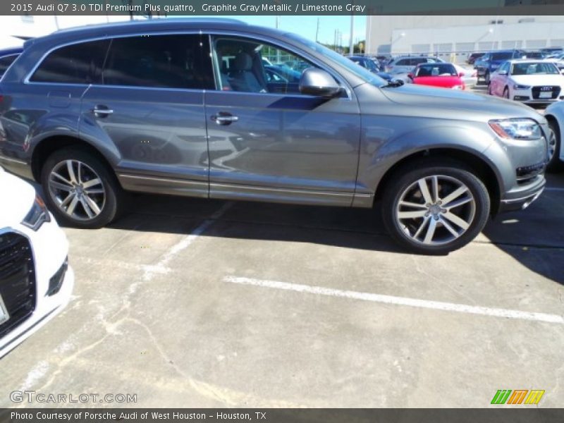 Graphite Gray Metallic / Limestone Gray 2015 Audi Q7 3.0 TDI Premium Plus quattro