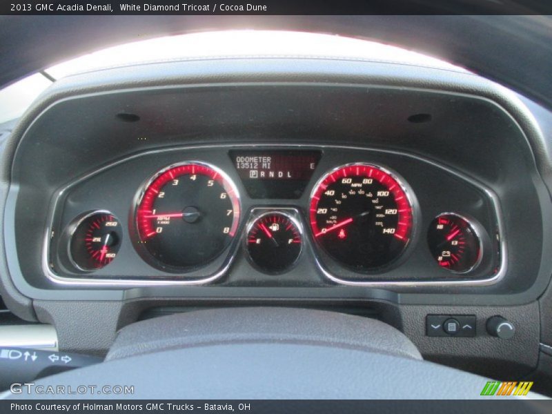 White Diamond Tricoat / Cocoa Dune 2013 GMC Acadia Denali