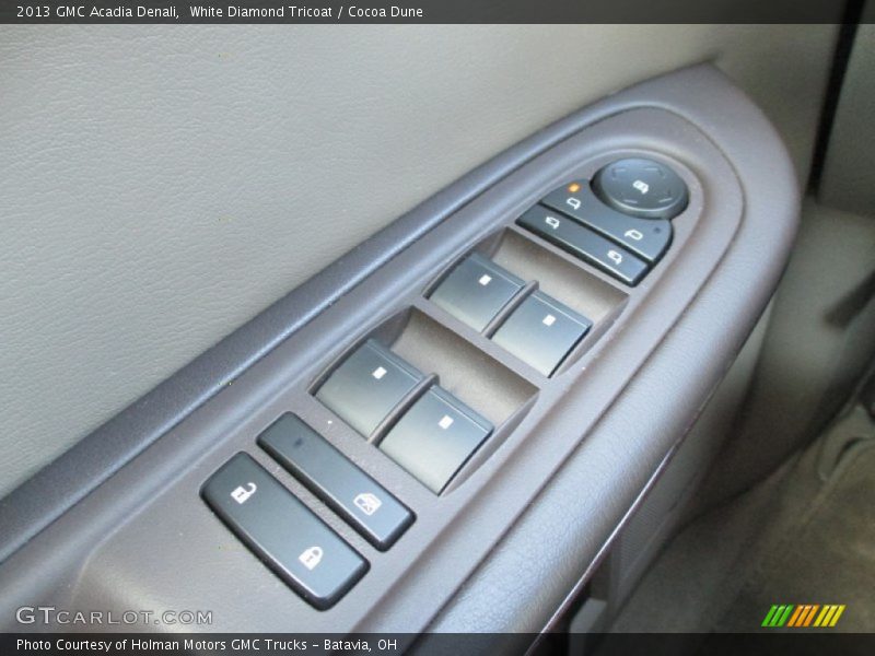 White Diamond Tricoat / Cocoa Dune 2013 GMC Acadia Denali