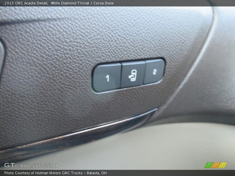 White Diamond Tricoat / Cocoa Dune 2013 GMC Acadia Denali