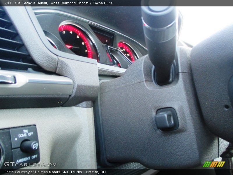 White Diamond Tricoat / Cocoa Dune 2013 GMC Acadia Denali