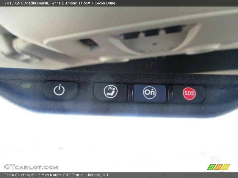 White Diamond Tricoat / Cocoa Dune 2013 GMC Acadia Denali