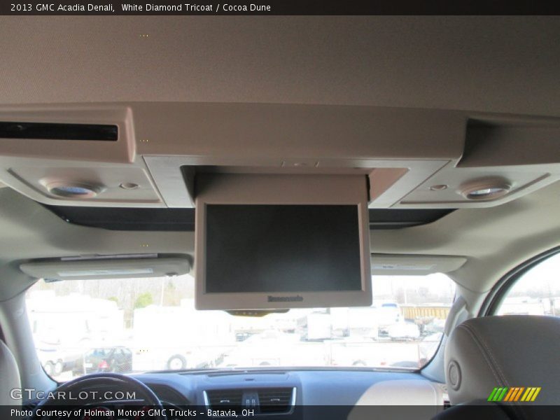 White Diamond Tricoat / Cocoa Dune 2013 GMC Acadia Denali