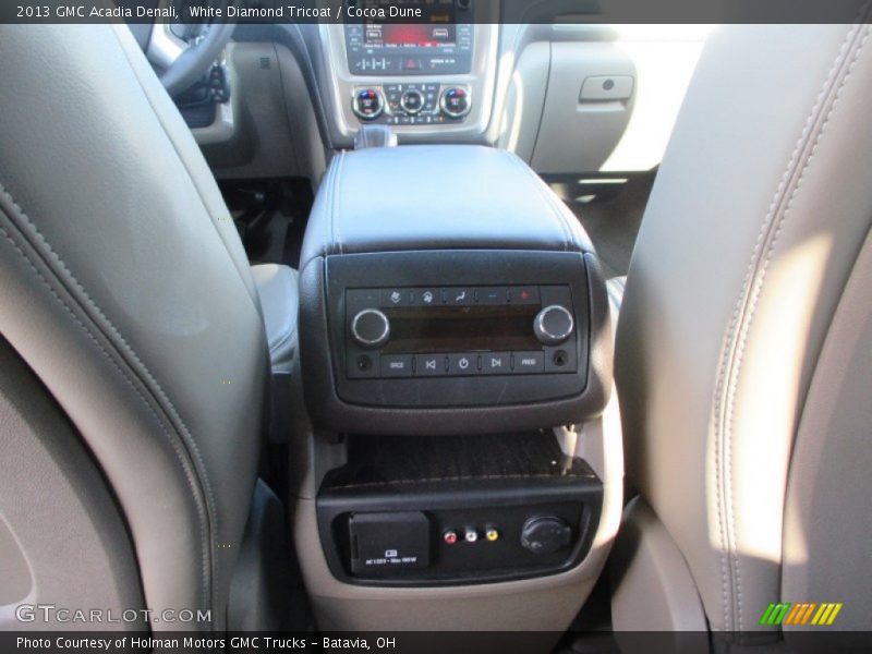 White Diamond Tricoat / Cocoa Dune 2013 GMC Acadia Denali