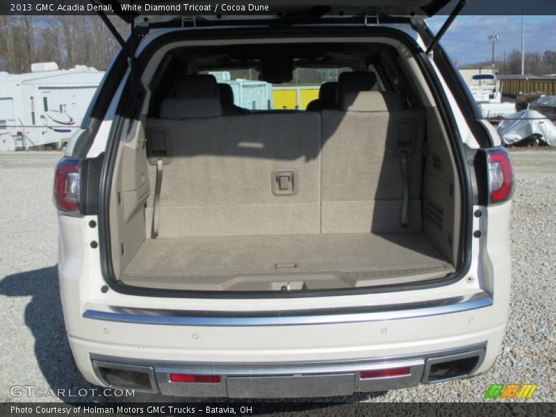 White Diamond Tricoat / Cocoa Dune 2013 GMC Acadia Denali