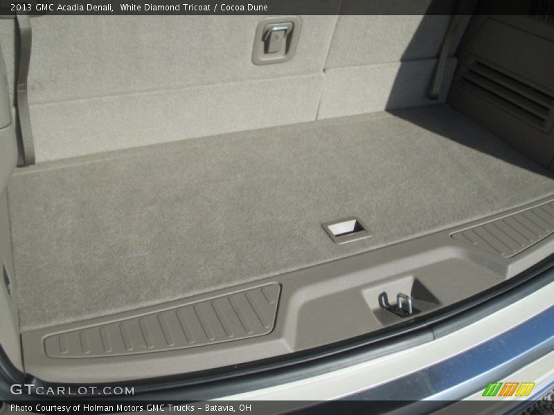 White Diamond Tricoat / Cocoa Dune 2013 GMC Acadia Denali