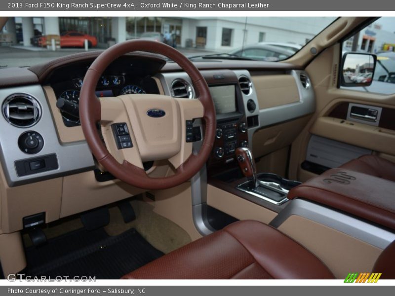 Oxford White / King Ranch Chaparral Leather 2013 Ford F150 King Ranch SuperCrew 4x4