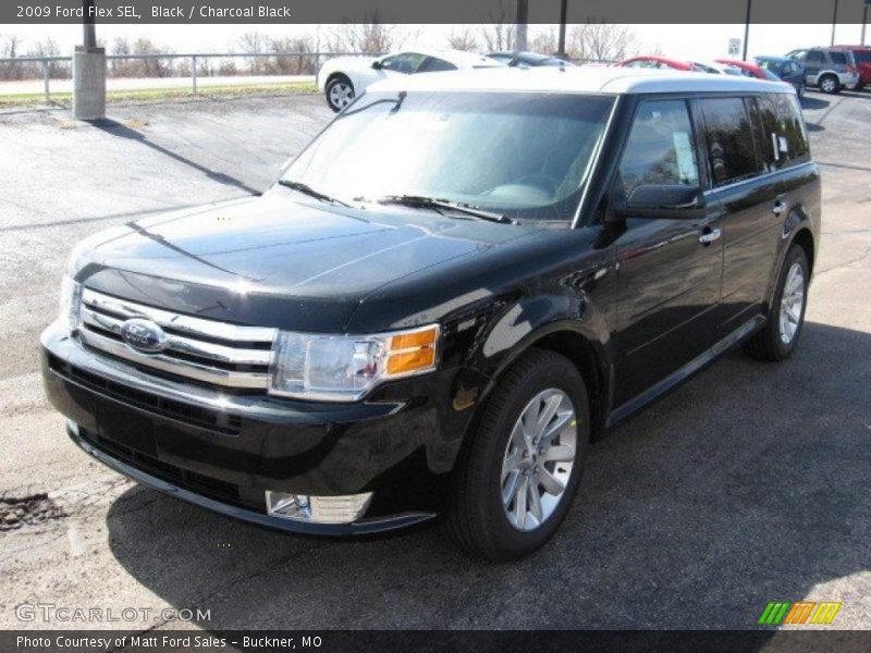 Black / Charcoal Black 2009 Ford Flex SEL