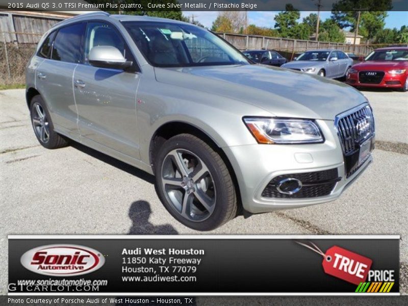 Cuvee Silver Metallic / Pistachio Beige 2015 Audi Q5 3.0 TFSI Premium Plus quattro