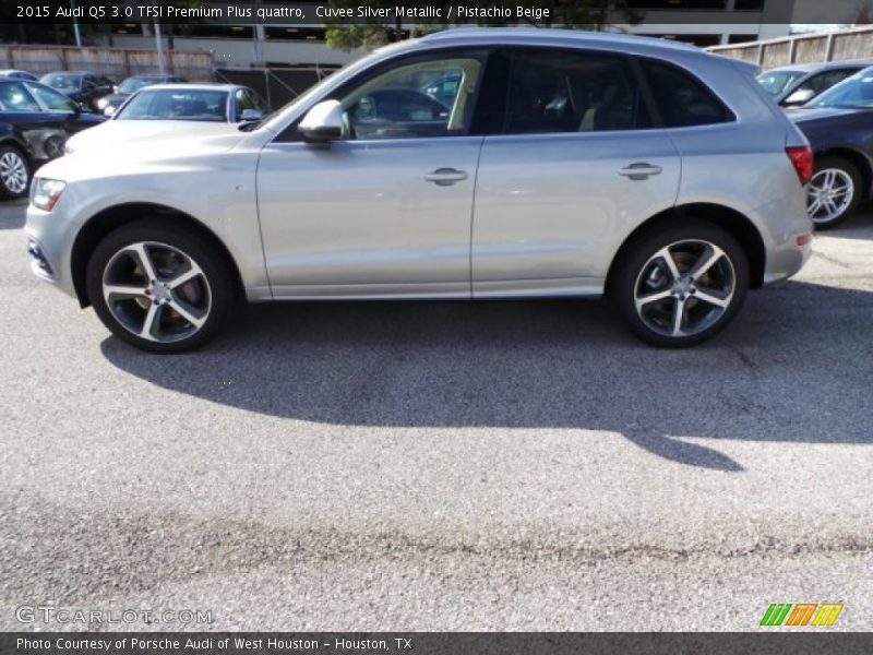 Cuvee Silver Metallic / Pistachio Beige 2015 Audi Q5 3.0 TFSI Premium Plus quattro