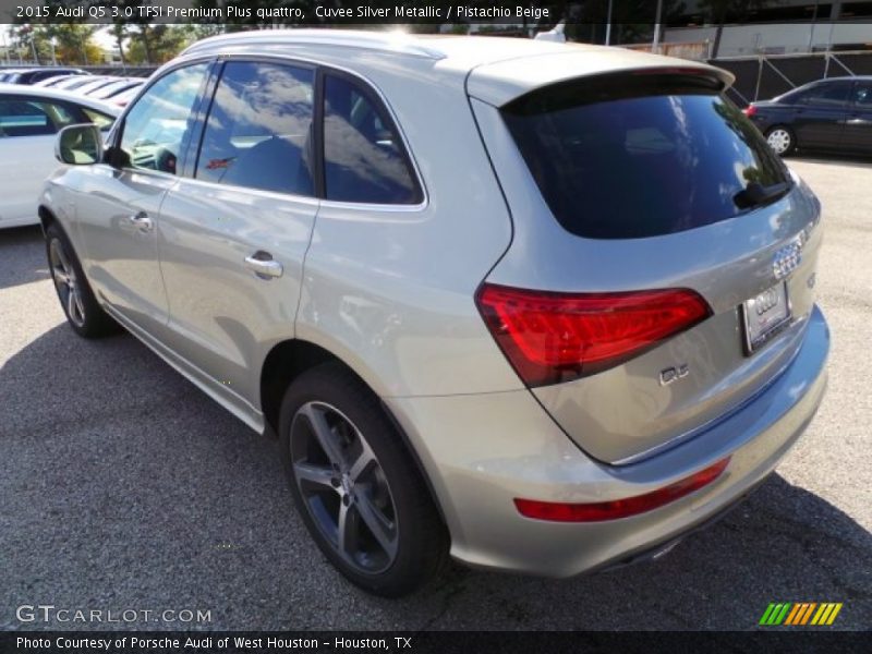 Cuvee Silver Metallic / Pistachio Beige 2015 Audi Q5 3.0 TFSI Premium Plus quattro