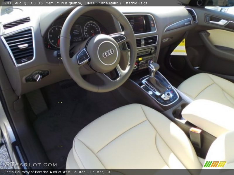 Cuvee Silver Metallic / Pistachio Beige 2015 Audi Q5 3.0 TFSI Premium Plus quattro