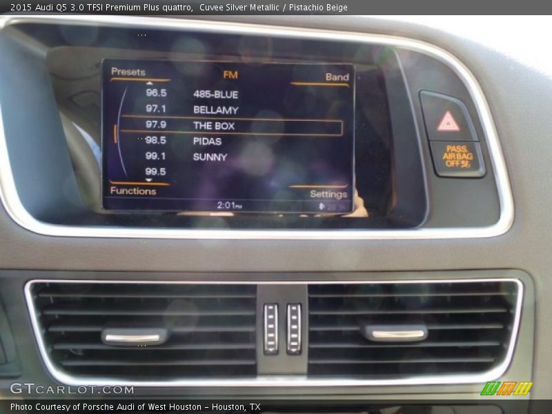 Cuvee Silver Metallic / Pistachio Beige 2015 Audi Q5 3.0 TFSI Premium Plus quattro