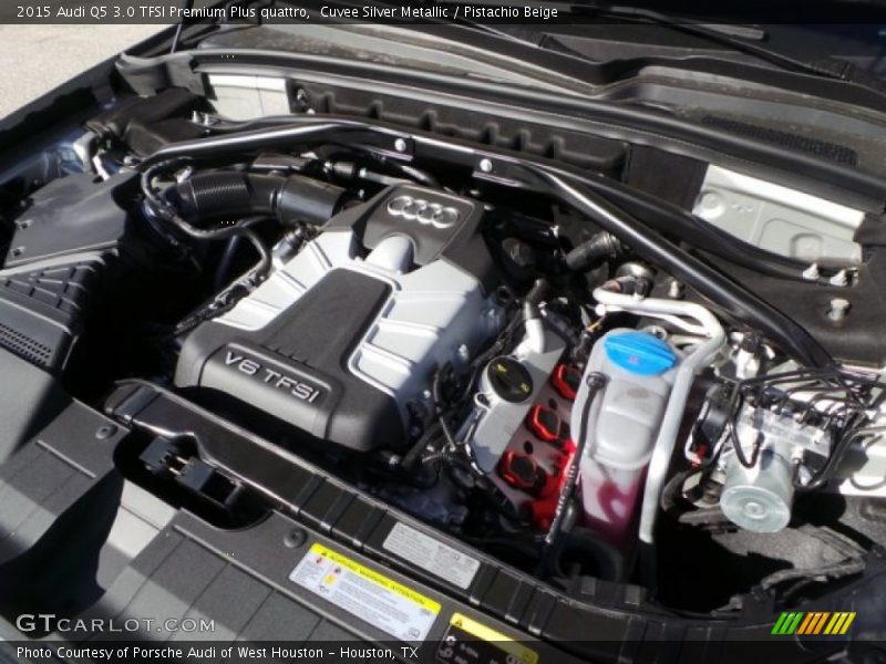 Cuvee Silver Metallic / Pistachio Beige 2015 Audi Q5 3.0 TFSI Premium Plus quattro