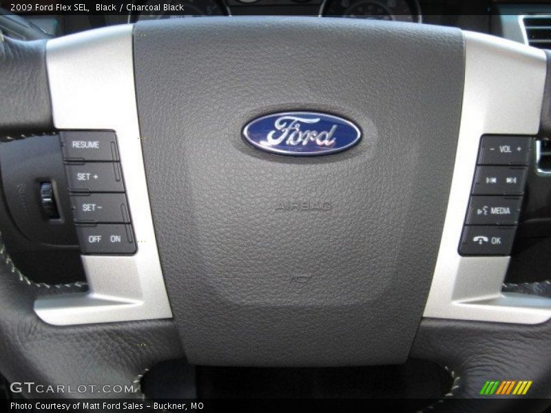 Black / Charcoal Black 2009 Ford Flex SEL