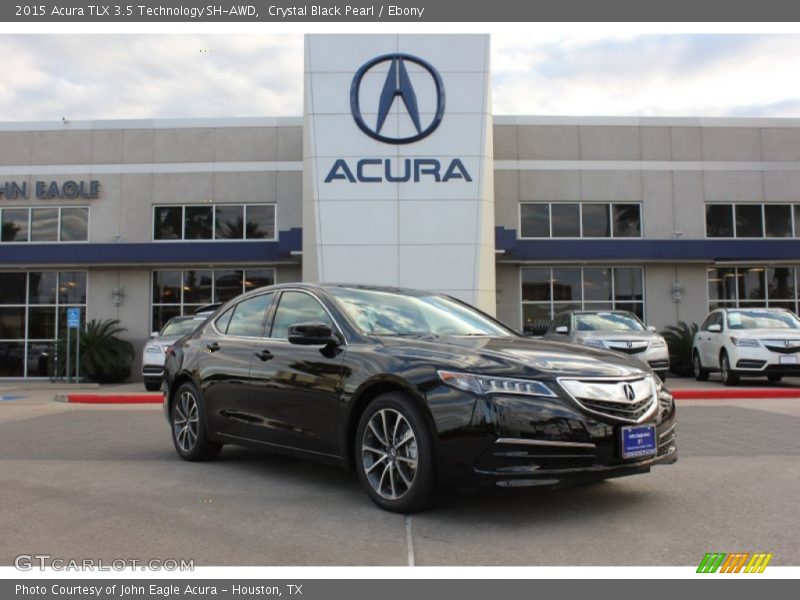 Crystal Black Pearl / Ebony 2015 Acura TLX 3.5 Technology SH-AWD