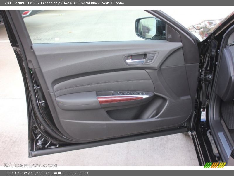 Crystal Black Pearl / Ebony 2015 Acura TLX 3.5 Technology SH-AWD