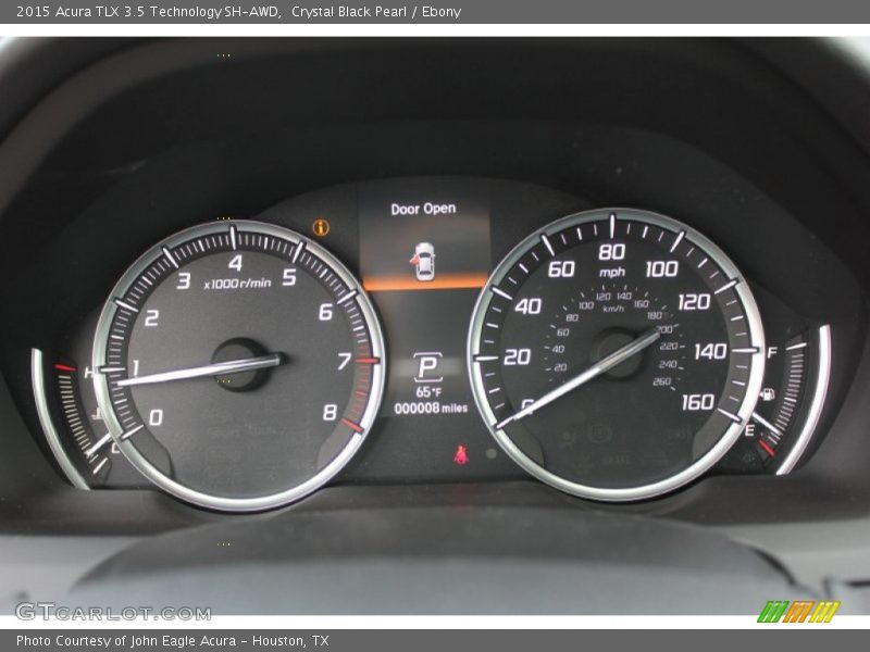 Crystal Black Pearl / Ebony 2015 Acura TLX 3.5 Technology SH-AWD