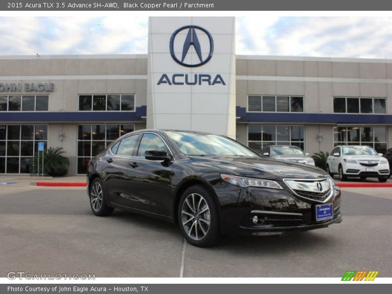 Black Copper Pearl / Parchment 2015 Acura TLX 3.5 Advance SH-AWD