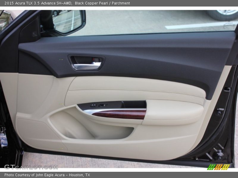 Black Copper Pearl / Parchment 2015 Acura TLX 3.5 Advance SH-AWD