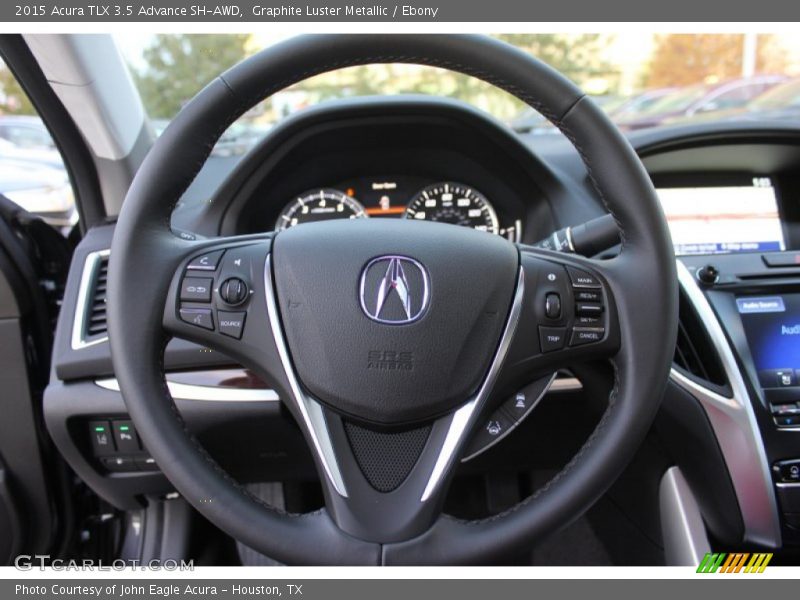 Graphite Luster Metallic / Ebony 2015 Acura TLX 3.5 Advance SH-AWD
