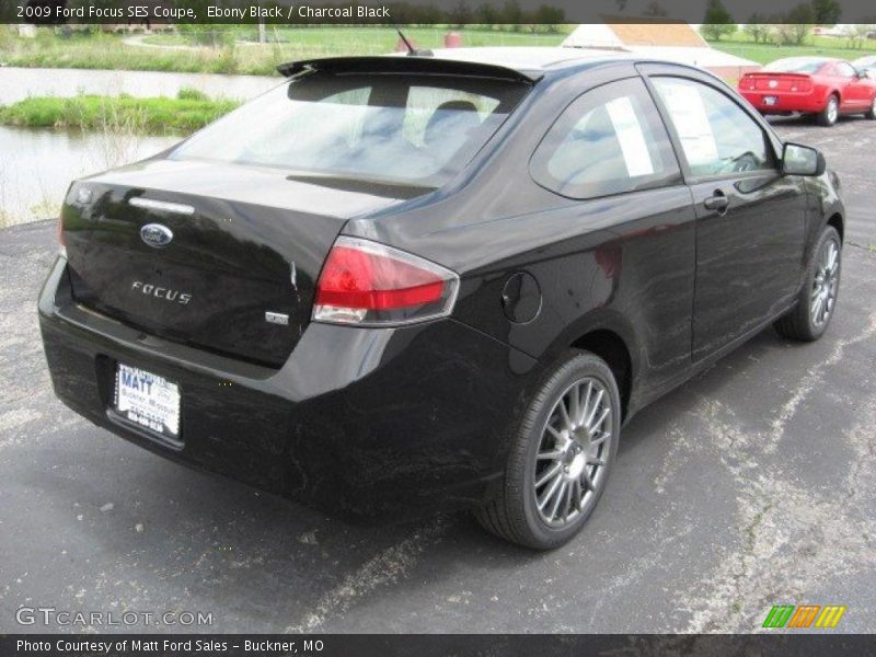 Ebony Black / Charcoal Black 2009 Ford Focus SES Coupe
