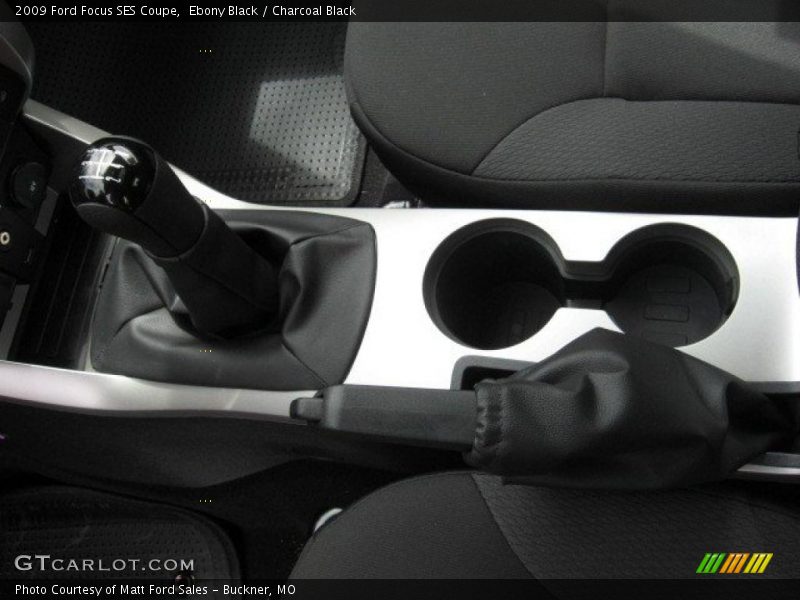 Ebony Black / Charcoal Black 2009 Ford Focus SES Coupe