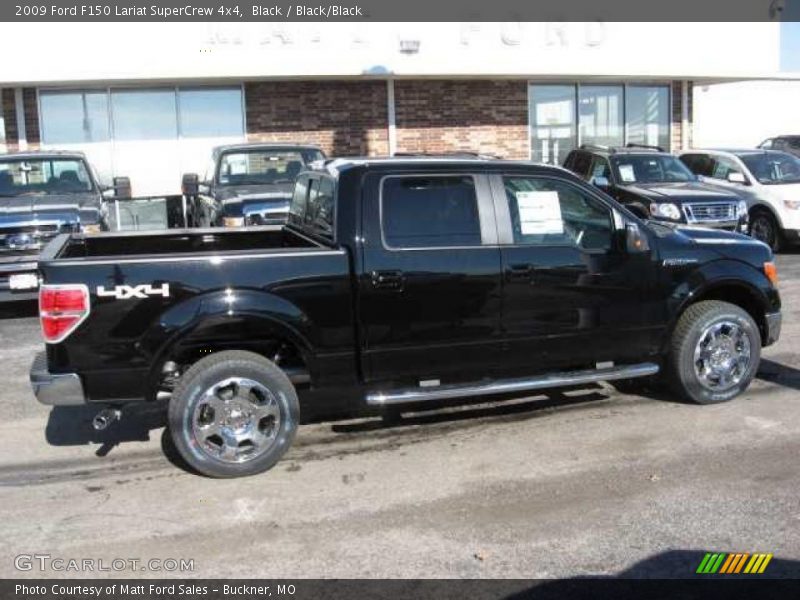 Black / Black/Black 2009 Ford F150 Lariat SuperCrew 4x4