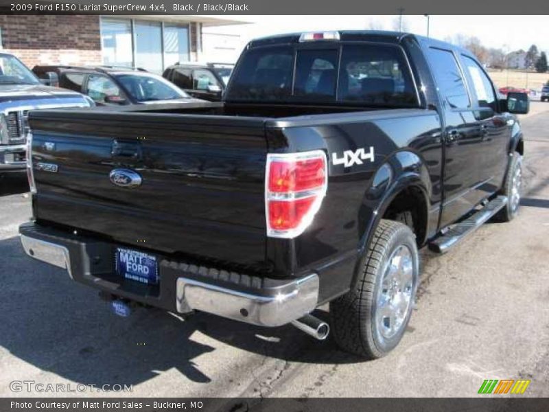 Black / Black/Black 2009 Ford F150 Lariat SuperCrew 4x4