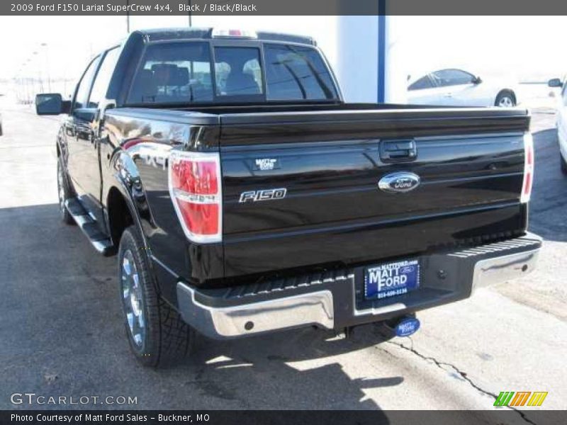 Black / Black/Black 2009 Ford F150 Lariat SuperCrew 4x4