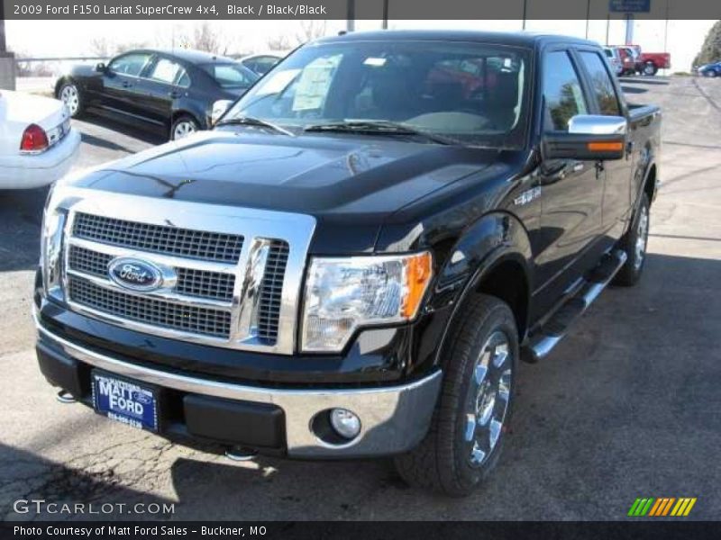 Black / Black/Black 2009 Ford F150 Lariat SuperCrew 4x4